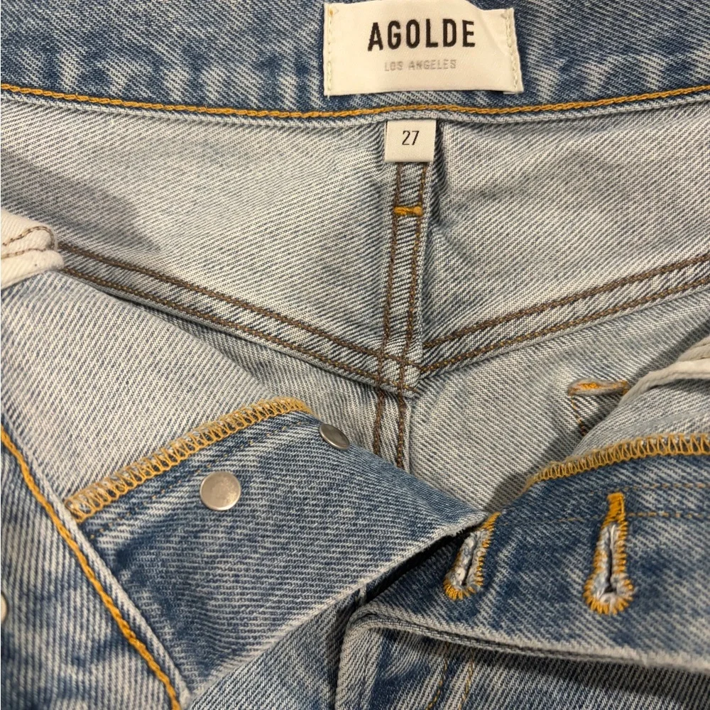 Agolde Denim Jean Shorts Parker 27 - Picture 4 of 5